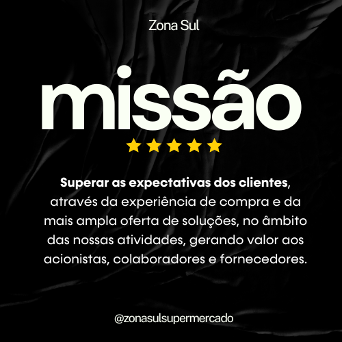 Superar as expectativas dos clientes, através da experiência de compra e da mais ampla oferta de soluções, no âmbito das nossas atividades, gerando valor aos acionistas, colaboradores e fornecedores.